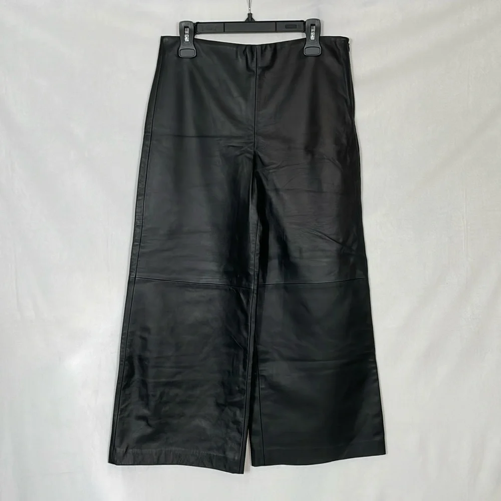 Adam Lippes culottes cropped pants Approximately Size 8 10 Black - Picture 3 of 14